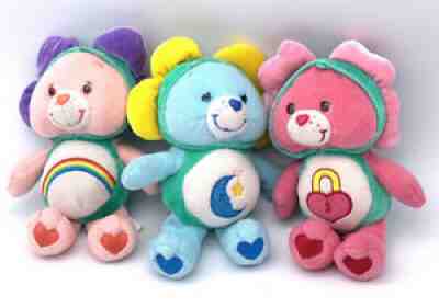 2005 Care Bears Natural Wonders Edition Bedtime, Cheer And Secret Bear