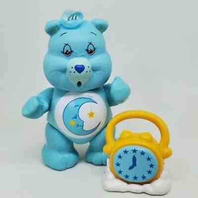 Vintage Care Bears Poseable Figure Bedtime Bear & Clock Accessory 1983 Kenner â?¨