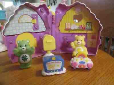 Care Bears Funshine Bear Play House Playset 2003 with Accessories 100% Complete