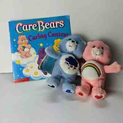 Care Bears Cuddle Pairs Cheer Bear Grumpy Bear Rare 2002 w/ Caring Contest book