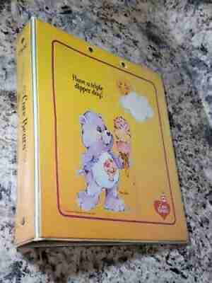 Vintage 1984 Care Bears Mead 3 Ring Binder With Inserts Share Bear
