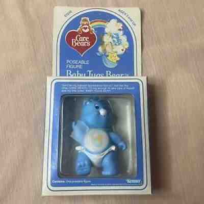 Vintage 1980's NEW IN BOX Baby Tugs Care Bear Poseable Vinyl Figure Kenner