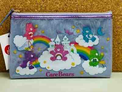 Care Bears Flat Pouch Glitter Flat Case M Size Light violet Character Japan
