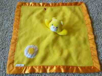 Care Bears Vintage Plush Funshine Security Blanket/Lovey Yellow