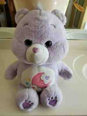 Care Bears Sweet Dreams Bear Purple Plush Stuffed Animal Moon Hearts19 