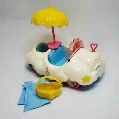 READ DESC Vintage Care Bears Cloud Mobile Toy Vehicle Poseable Car 1983 Kenner