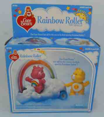 1984 Kenner Care Bears Rainbow Roller New in Original Sealed Box