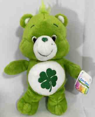 2015 Care Bears Good Luck Bear Green Plush Just Play 8