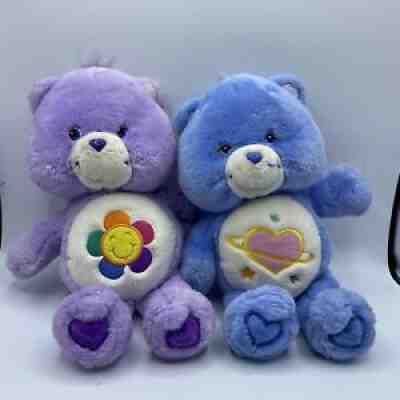 Bundle of 2 Carebear Harmony and DayDream Talking 2004 Fast Free Shipping