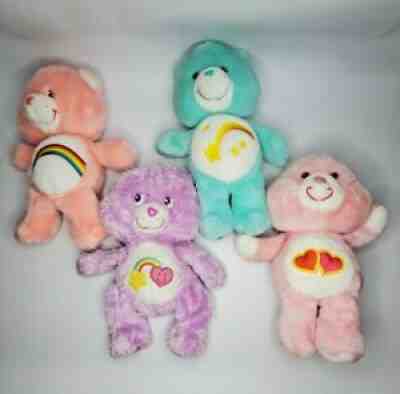 4 Vintage Care Bears Kenner 1983, 2000s Bear Lot, 13â? Plush Stuffed Animal