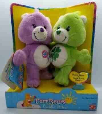 Care Bears Vintage Cuddle Pairs Share Bear + Good Luck Bear