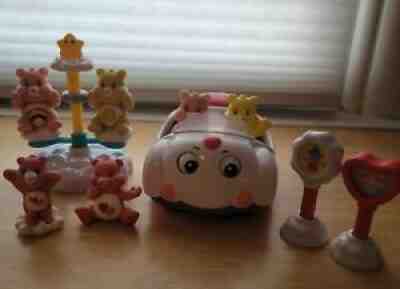 Care Bears White Care A Lot Cloud Car Rare Moving Eyes - Merry Go Round- Bears