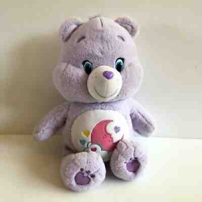 Care Bears Sweet Dreams Bear Purple Plush Stuffed Animal Moon Hearts 20â? Jumbo