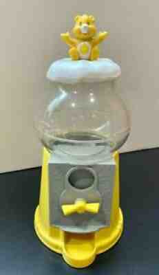 2004 FUNSHINE CARE BEAR Cloud Yellow Coin Bank Gumball Candy Machine Dispenser