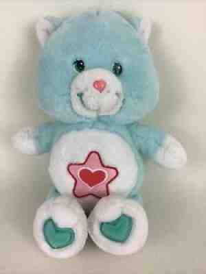 Care Bears Cousins Proud Heart Cat Star Blue Plush Stuffed Animal Toy 2004 TCFC