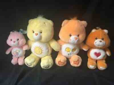 Care Bears Plush 2002 2003 Stuffed Animal Lot Friend Funshine Tenderheart DayDrm