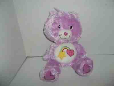 2006 tcfc lavender pink shaggy best friend carebear plush 12