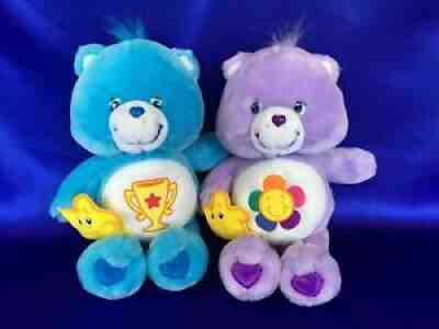 2003 HARMONY & CHAMP Care Bear 13" Plush with Star Buddy - Mint!