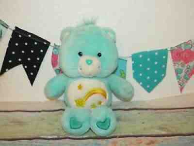Care Bear Blue Wish Shooting Stars Tummy 2002 Stuffed Soft Plush Doll Toy 13