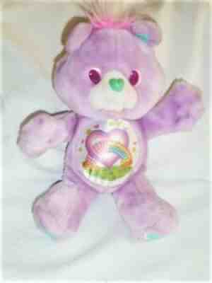 Share Care Bears Environmental Vintage 12 inch Plush Satin Tummy Kenner 1991 Toy