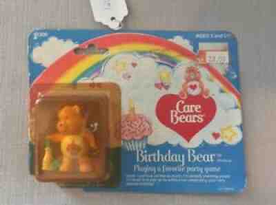 Vintage 1984 Care Bears Miniatures Birthday Bear Figurine 2.5