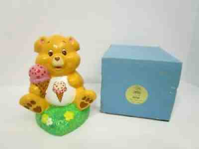 Vintage Care Bear Cousins Treat Heart Pig Ceramic Coin Bank 1985- IN BOX NOS