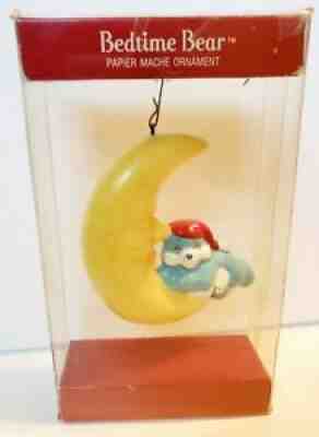 * 3.5'' BEDTIME CARE BEAR ORNAMENT * VINTAGE 1980'S WITH BOX * CHRISTMAS