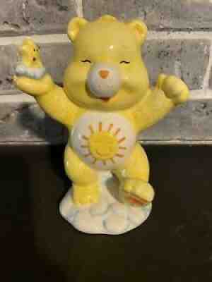 Carebear Funshine Bear 7â? Ceramic Bank Yellow Sunshine