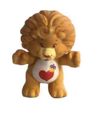 Vintage Care Bear Cousin 3.5" Poseable Figure Brave Heart Lion 1985 Kenner AGC85