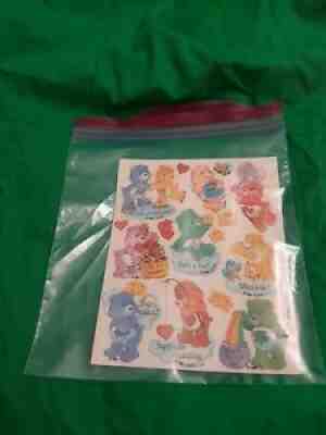 Vintage 1994 Care Bears Friends Stickers opened not used FULL Package 4 Sheets