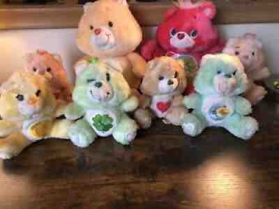 Vintage Carebear Plush Lot 1983-91 Kenner Collectible Pull-String Rare