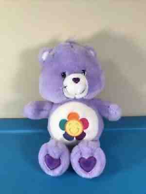 2003 Care Bears Harmony Bear Talking 13â? Purple Plush - SEE VIDEO!