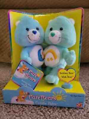 Care Bears Cuddle Pairs Bedtime & Wish Bear New 2002