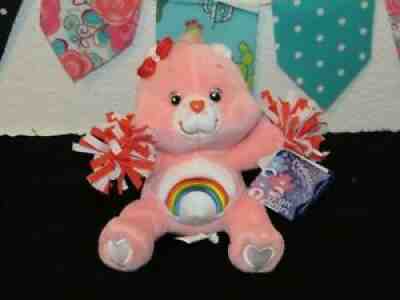 NWT Care Bears Celebration Collection Cheer Bear Cheerleader Pink Plush Toy 7