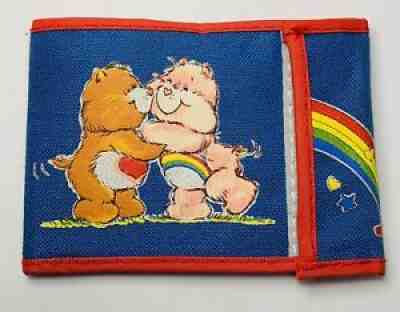 80s CARE BEARS VINTAGE BEAR Hugging WALLET RARE 1980's Nice Condition!