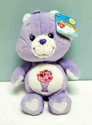 20th Anniversary Care Bear 'Share Bear' Purple Plush 2002 - Play Along NWT 8