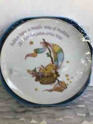 Vintage Care Bears Porcelain Collector Plate New In Package For Baby