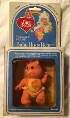 Vintage Sealed Box - 1982 Care Bears Baby Hugs Bear -Poseable Figure By Kenner