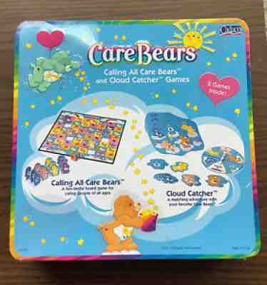 Care Bears Calling All Care Bears & Cloud Catcher Tin Still Sealed Game 2003