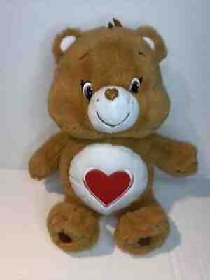 2014 Just Play Care Bears Tenderheart Bear Brown Heart Plush 14