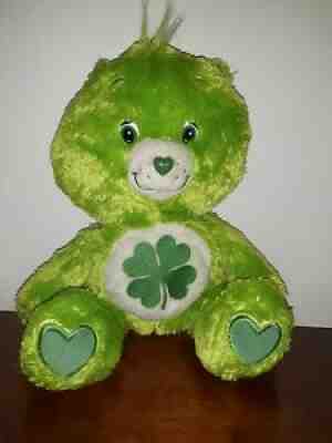 2006 Care Bears Good Luck Bear Plush Stuffed Animal 13â? Soft Floppy Fluffy