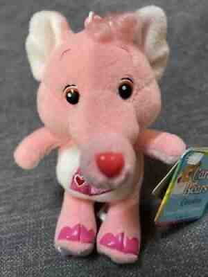 NWT 2003 Care Bears Cousin 5" Plush Lotsa Heart Elephant Clip On Key Chain