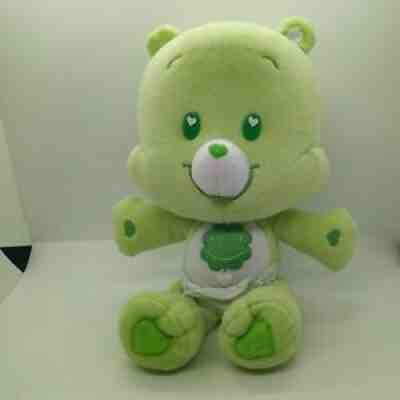 Care Bears Cubs Baby Good Luck Bear Plush Stuffed Green Shamrock Hearts 13