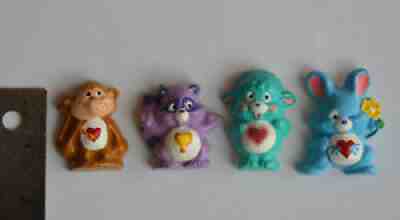 WOW! Set of 4 Care Bear Cousin MAGNETS from Vintage 1980s Mold HAND PAINTED 1.5