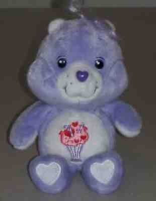 Carlton Cards Care Bear Purple Sundae Bear Plush 8 Inches Stuffed Animal