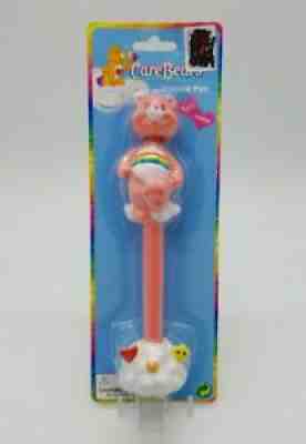 Care Bears Cheer Bear Pink Rainbow Wobble Pen 2002 Brand New in Box Tri Star NOS