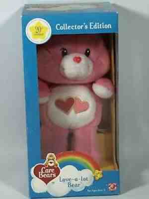 NEW IN BOX Care Bears 20th Anniversary Love A Lot Bear 10 inch