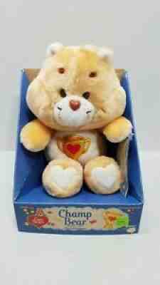 Vintage Care Bears CHAMP BEAR 1985 Rare W/Box NEW