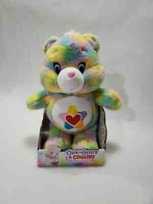 2016 Care Bear Just Play True Heart Tie Tye Dye Rainbow Pastel 13