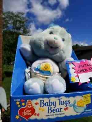 original 1984 vintage Kenner BABY TUGS Care Bears plush toy doll New in Box